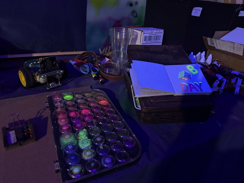 watercolors, acrylics, airbrushing...